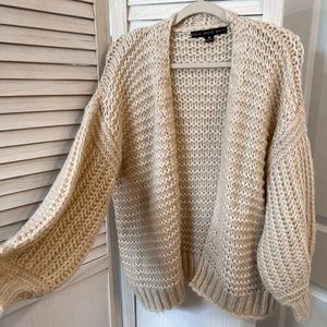 thick cardigan